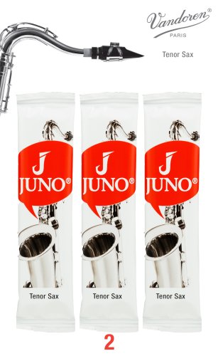 JUNO JSR712/3 Tenor Saxophone Reeds #2. (3 Reed Card)