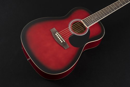 Jay Turser JJ43-PAK-RSB-A Jay Jr Series 3/4 Size Dreadnought Acoustic Guitar Pack. Red Sunburst
