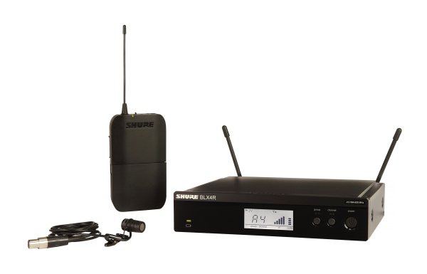 Shure BLX14R/W85-H9 Wireless Rack-Mount Presenter System With WL185 Lavalier Microphone. H9 Band
