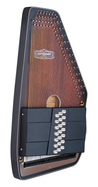 Oscar Schmidt OS11021AE 21 Chord Acoustic Electric Auto Harp. Natural Ovangkol