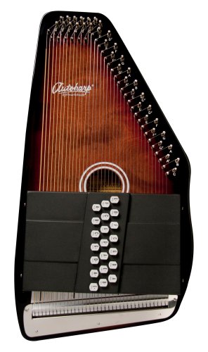 Oscar Schmidt OS21CE 21 Chord Acoustic Electric Auto Harp. Tobacco Sunburst