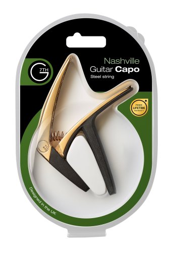 G7th C21053 Nashville Guitar Capo. Gold Plate