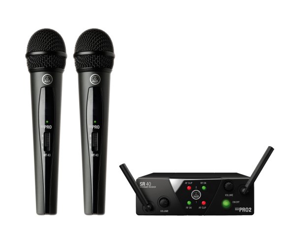 AKG WMS40 Mini Dual Vocal Wireless System. Band-A & B