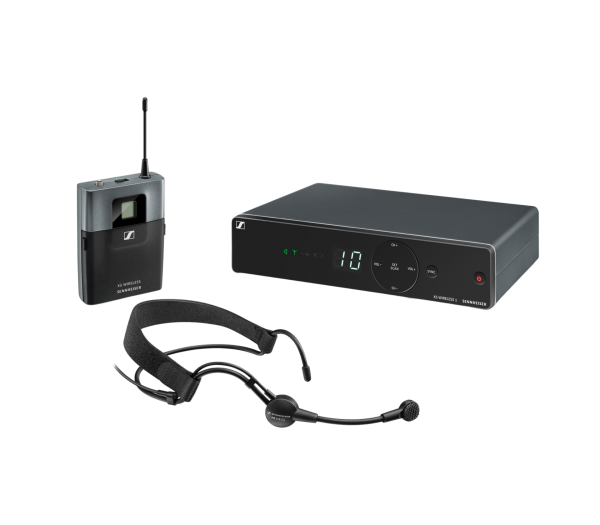 Sennheiser 506987 XSW 1‑ME3 Wireless Headset Microphone System with ME 3 Headmic – A Band