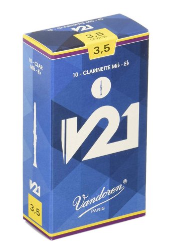 Vandoren CR8135 Eb Clarinet V21 Reeds Strength #3.5. (Box of 10)