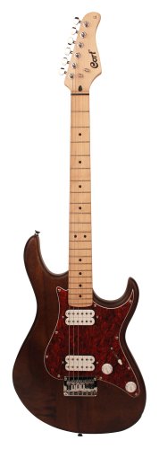 Cort G100 HH G Series Double Cutaway Electric Guitar. Open Pore Walnut