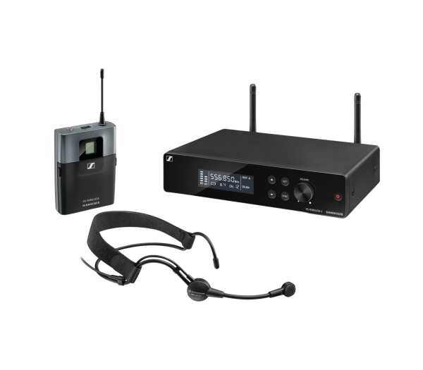 Sennheiser XSW2-ME3-A Wireless Headset Microphone System with Rack (548-572 MHz)