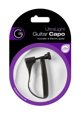 G7th C61012 UltraLight Guitar Capo. Black