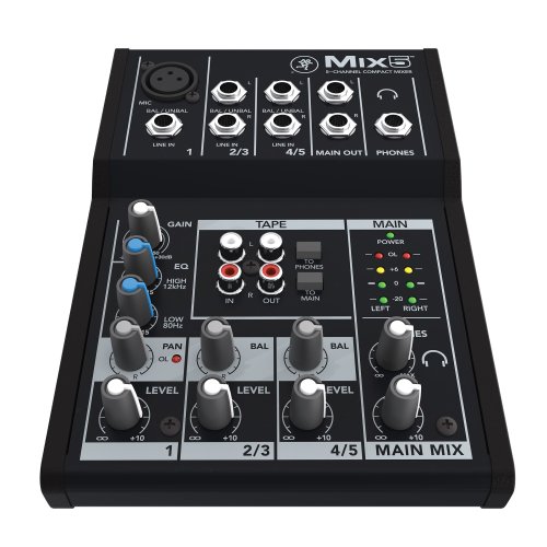Mackie MIX5 5-Channel Compact Mixer