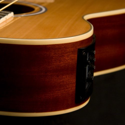 Washburn AB5 Cutaway Acoustic Electric Bass Guitar. Natural