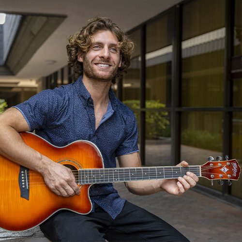 Washburn EA15 Festival Series Mini Jumbo Cutaway Acoustic Electric Guitar. Ice Tea Burst