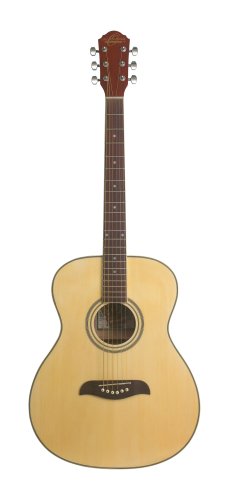 Oscar Schmidt OAN-A Auditorium Acoustic Guitar. Natural Spruce