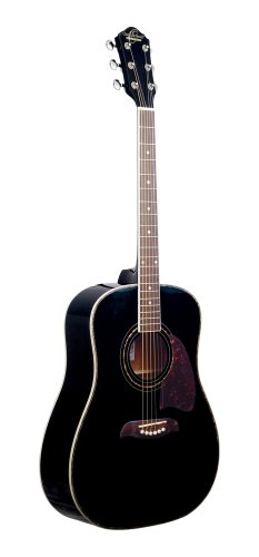 Oscar Schmidt OG2B-A Dreadnought Acoustic Guitar. Black