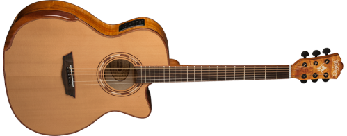 Washburn G66SCE Comfort Deluxe 66 Auditorium Cutaway Acoustic Electic Guitar. Spalted Maple