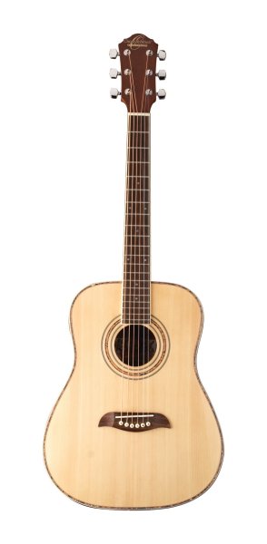 Oscar Schmidt OGHS-A 1/2 Dreadnought Acoustic Guitar. Natural Spruce