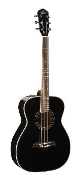 Oscar Schmidt OF2B-A Folk Acoustic Guitar. Black