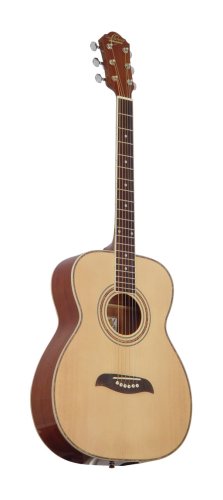Oscar Schmidt OF2-A Folk Acoustic Guitar. Natural Spruce