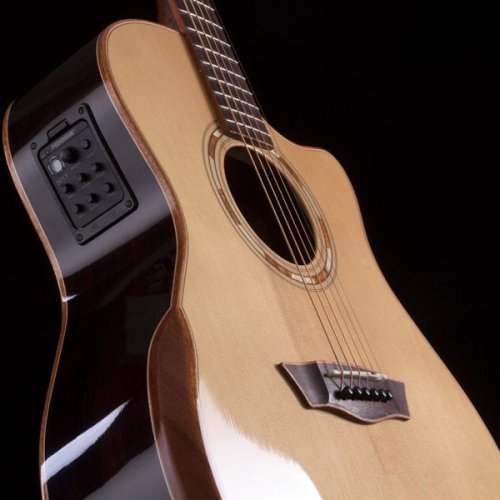 Washburn G25SCE Comfort Deluxe 25 Series Grand Auditorium Cutaway Acoustic Electic Guitar. Natural