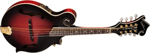 Washburn M3SWE Americana Series F-Style Mandolin with Electronics. Trans Wine Red