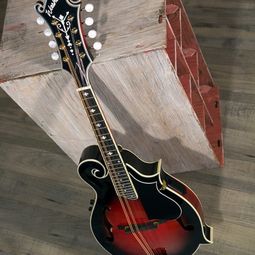 Washburn M3SWE Americana Series F-Style Mandolin with Electronics. Trans Wine Red