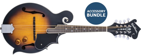 Washburn M3E Pack American Series F-Style Mandolin Pack. Sunburst