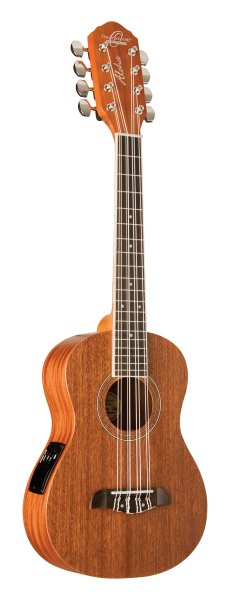 Oscar Schmidt OU28TE-A (8 String) Tenor Ukulele W/Pre Amp. Natural Mahogany