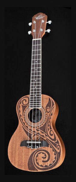 Oscar Schmidt OU2TAT-A Concert Ukulele. Natural Mahogany Maori