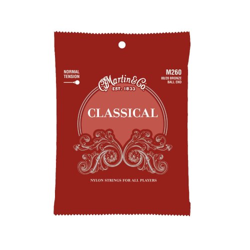 Martin M260 Normal Tension Classical Guitar Strings. 28-43