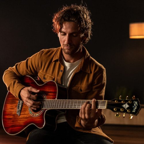 Washburn EA55G-A Festival Series Cutaway Acoustic/Electric Guitar. Koa Burst