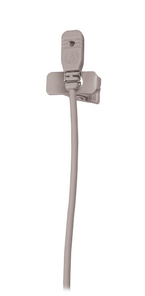 Audio-Technica MT830CH-TH Omnidirectional Condenser Lavalier Microphone. Beige