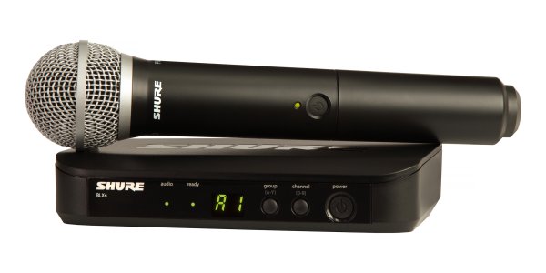 Shure BLX24/PG58-H10 Vocal System With Wireless Receiver Transmitter and PG58 Mic. H10 Band
