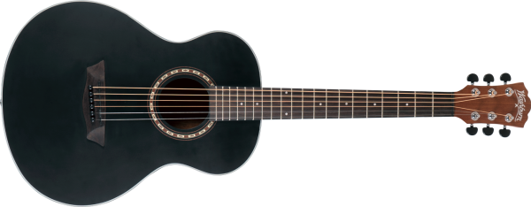 Washburn G-Mini 5 Apprentice Series 7/8 Size Acoustic Guitar. Black Matte