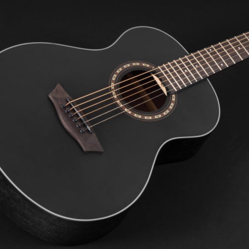 Washburn G-Mini 5 Apprentice Series 7/8 Size Acoustic Guitar. Black Matte