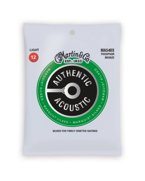 Martin MA540S Authentic Acoustic Marquis 92/8 Phosphor Bronze Light Guitar Strings. 12-54