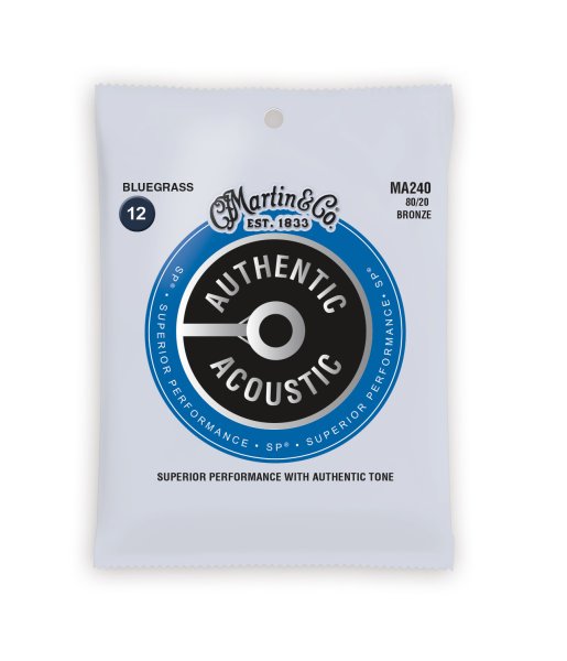 Martin MA240 Authentic Acoustic SP 80/20 Bluegrass. 12-56