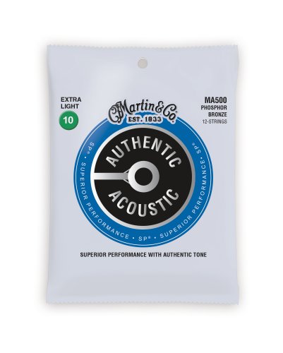 Martin MA500 Authentic Acoustic SP 92/8 Phosphor Bronze Extra Light (12 String). 10,10-47,27