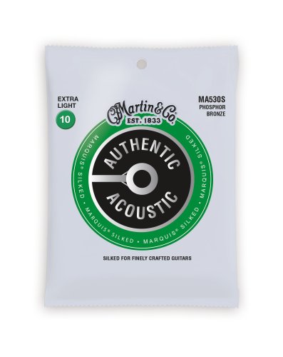 Martin MA530S Authentic Acoustic Marquis 92/8 Phosphor Bronze Extra Light Guitar Stars. 10-47