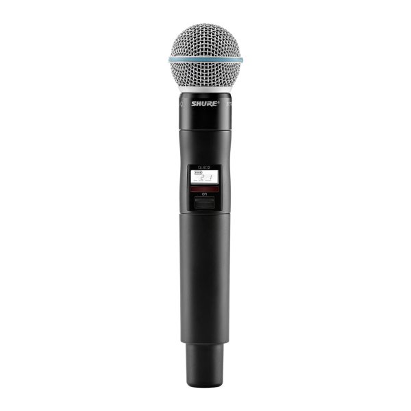 Shure QLXD24/B58-J50A Handheld Transmitter with Beta 58A Capsule. Frequency Band J50A