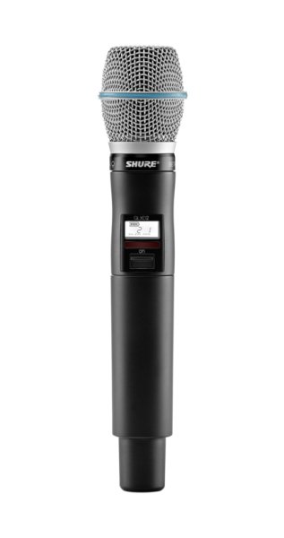 Shure QLXD2/B87A-J50A Handheld Transmitter with Beta 87A Capsule. J50 Band (572-616 MHz)