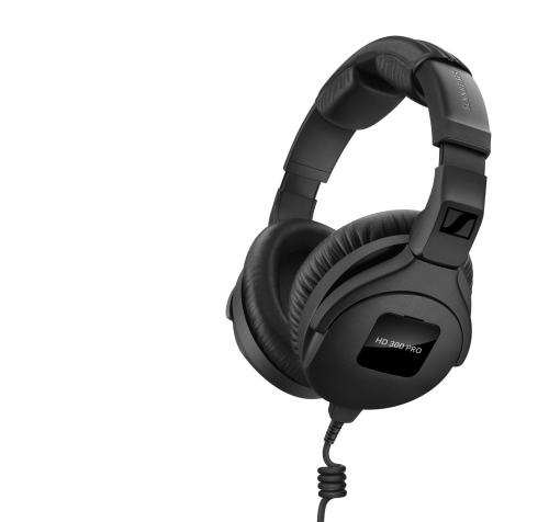 Sennheiser HD300PRO High-Resolution Closed-Back Headphones for Detailed Monitoring in Studio, Stage, or Broadcast Environments