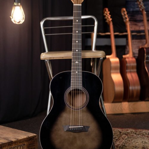 Washburn Novo S9 Bella Tono Studio Acoustic Guitar. Gloss Charcoal Burst