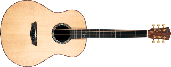 Washburn Elegante S24S Bella Tono Studio Acoustic Guitar. Gloss Natural