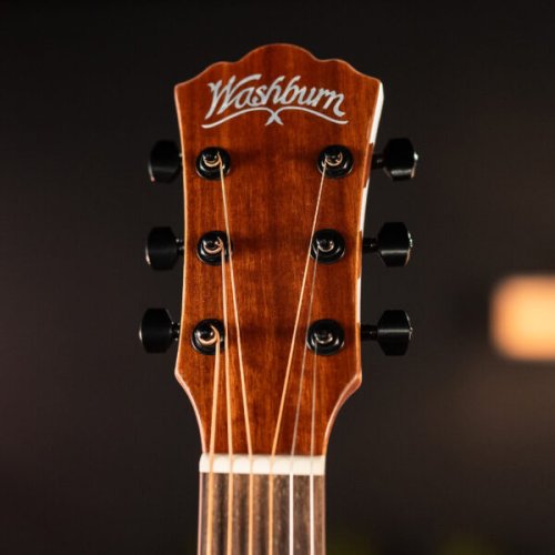 Washburn VITE S9V Bella Tono Studio Cutaway Acoustic Electric Guitar. Gloss Charcoal Burst