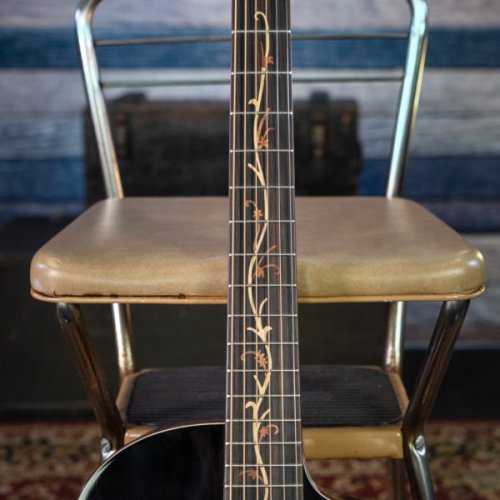 Washburn VITE S9V Bella Tono Studio Cutaway Acoustic Electric Guitar. Gloss Charcoal Burst