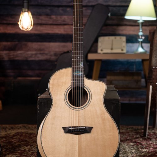 Washburn Allure SC56S Bella Tono Studio Cutaway Acoustic Electric Guitar. Gloss Natural