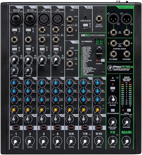 Mackie PROFX10-V3 Mixer. 10 Channel