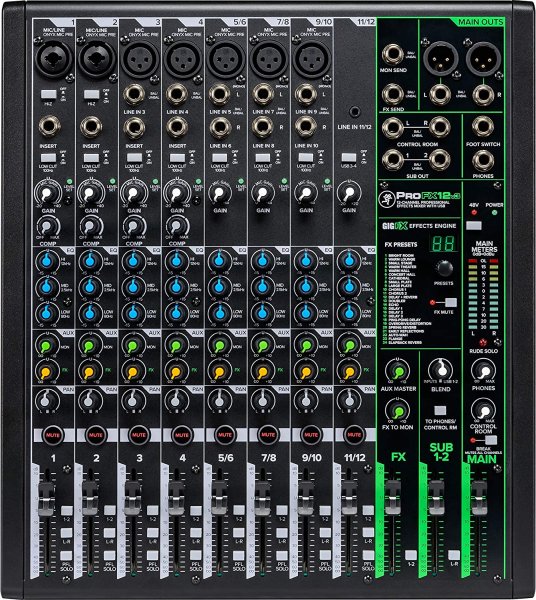 Mackie PROFX12-V3 Mixer. 12 Channel