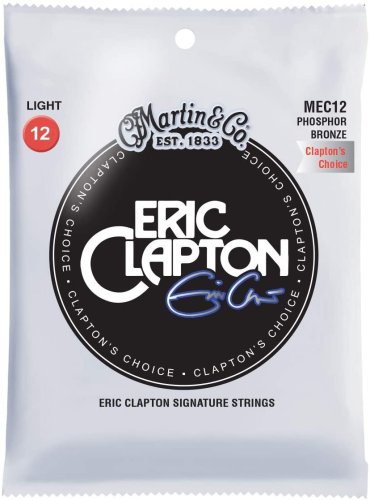 Martin ME12 Eric Clapton Acoustic Guitar Strings. 92/8 Bronze 12-54