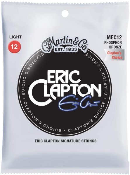 Martin ME12 Eric Clapton Acoustic Guitar Strings. 92/8 Bronze 12-54
