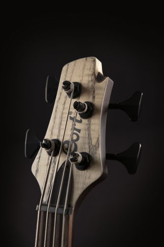 Cort A4ULTRAENB Artisan Series A4 Ultra Ash Bass Guitar. Etched Natural Black